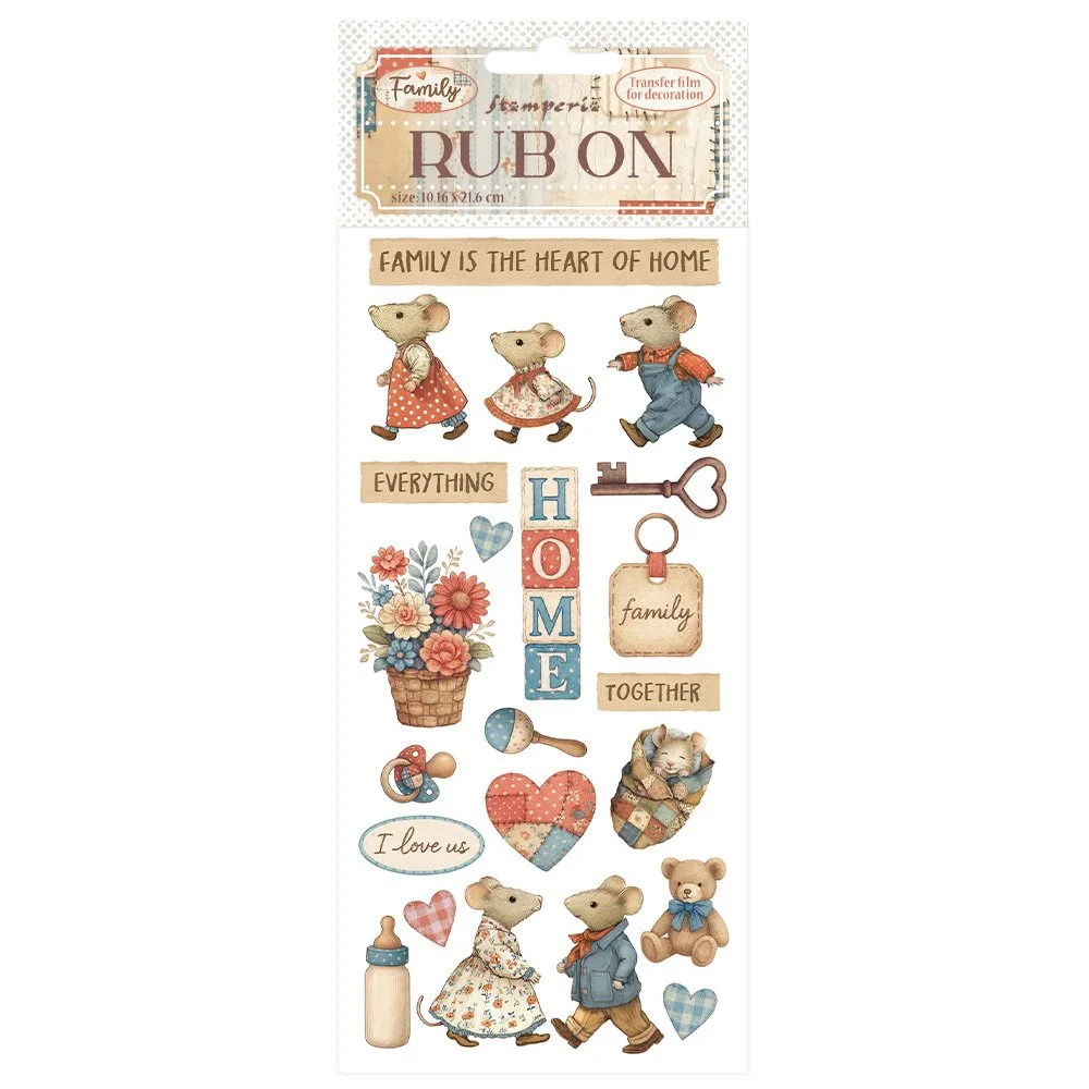 Stamperia - Family - Rub Ons - Home - DFLRB217