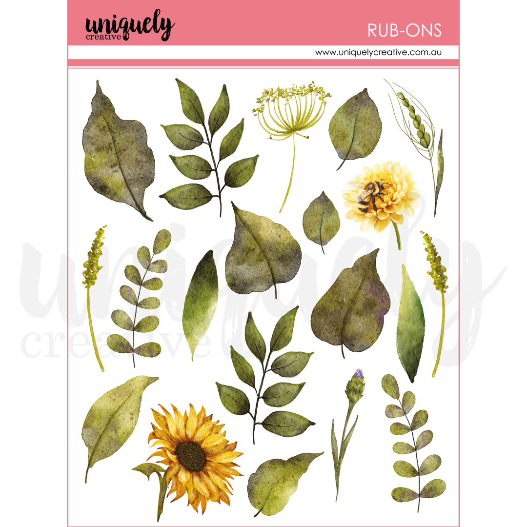 Uniquely Creative - Sweet as Honey - Nature Rub-Ons - UCE2233