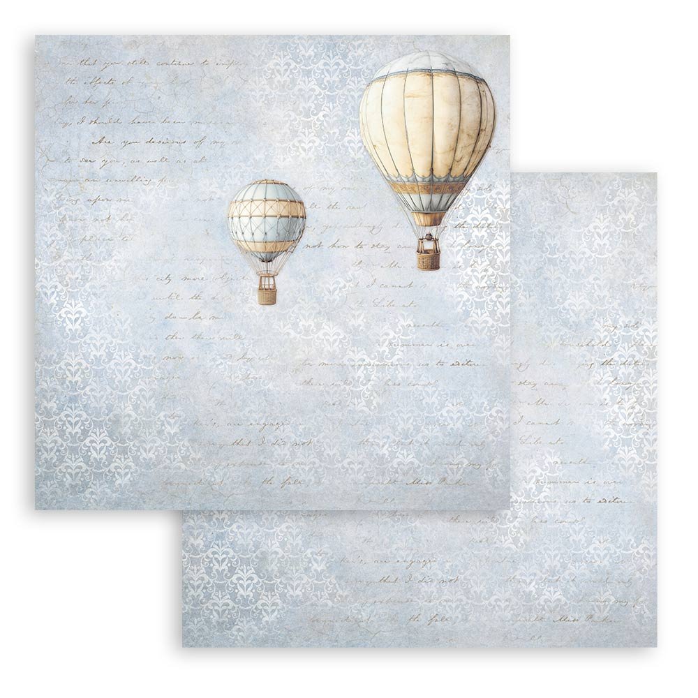 Stamperia - Timeless - Scrapbooking Paper - Air Balloons - SBB1073