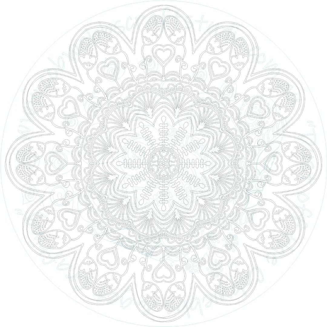 Cobwebbs Craft Studio - Mandala # 5 - 2 Sizes 60cm or 50cm Diameter
