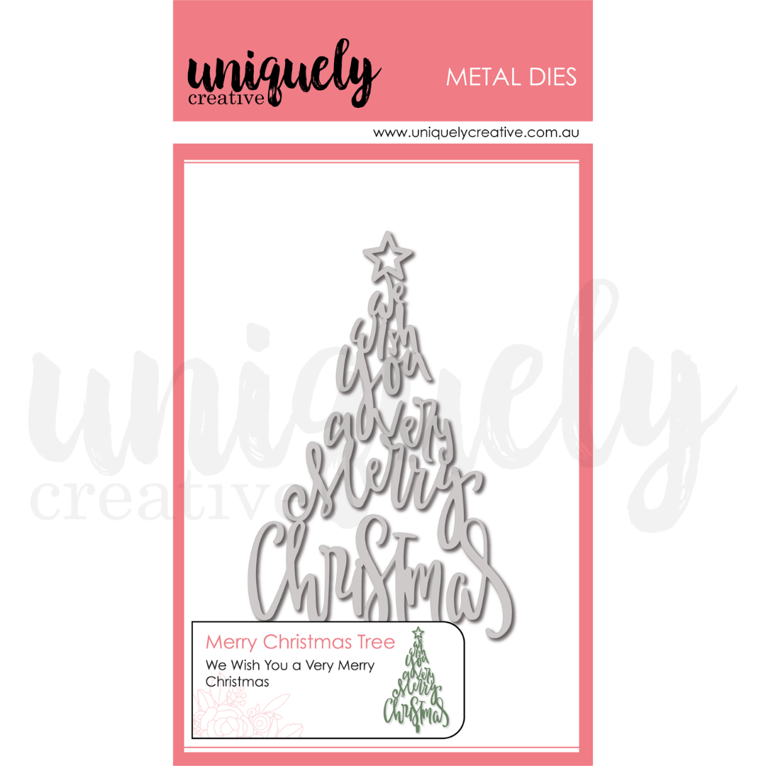 Uniquely Creative - Christmas Keepsakes - Merry Christmas Tree Die - UCD2244