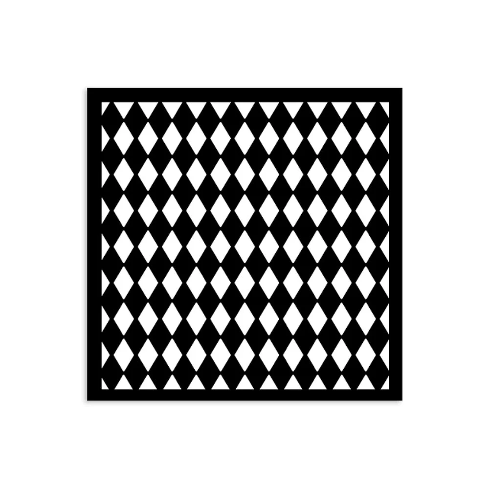 Stamperia - Alice in Christmas - Stencil - 12 x 12cm - Rhombus Pattern - KSTDS54