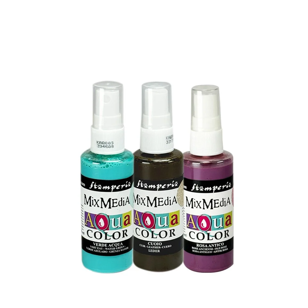 Stamperia - Symphony - Aquacolour Spray Set - 3 Colour - 003-004-008 - KAQXSP