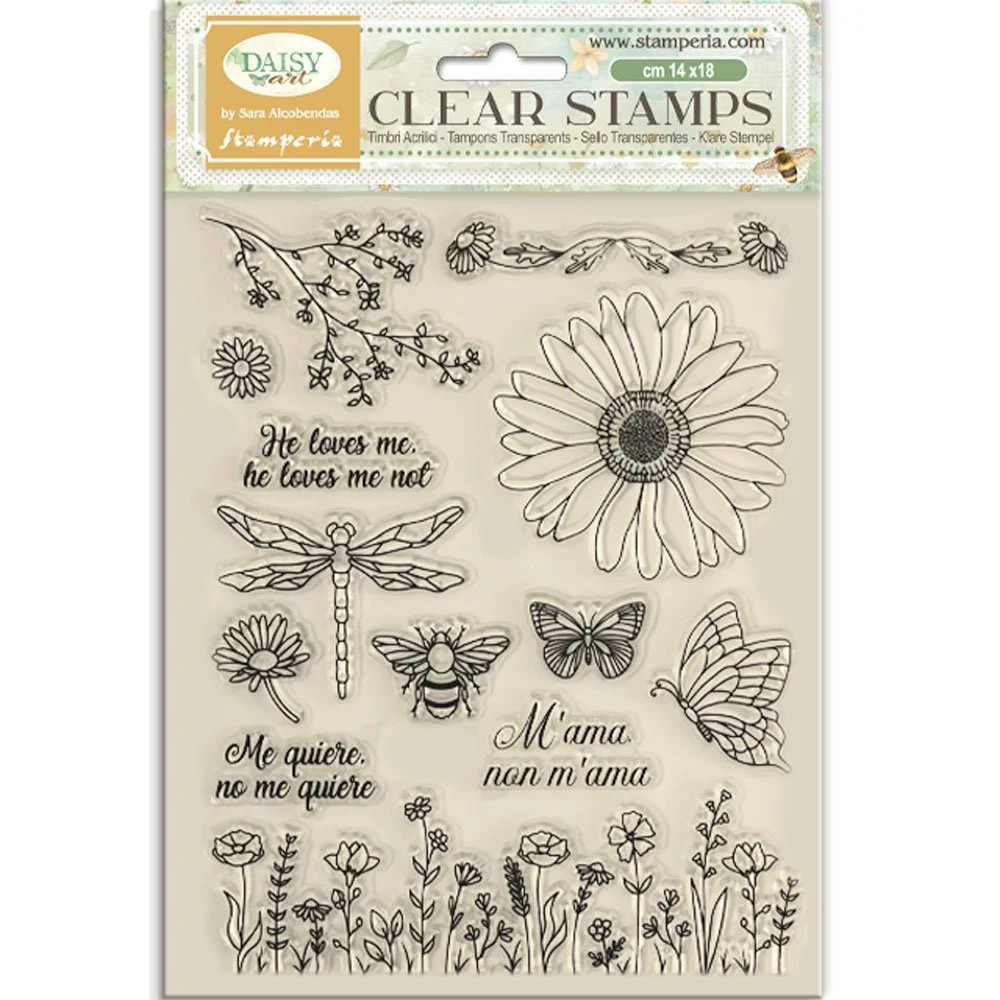 Stamperia - Daisy Art - Acrylic Stamp - WTK236