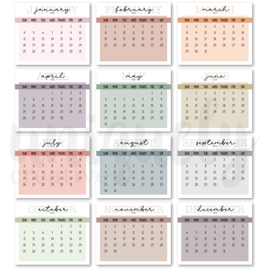 UCE2130 - 2026 Calendar Pads - Image 2.png