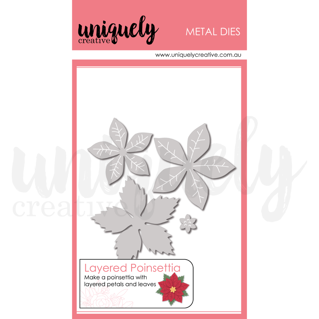 Uniquely Creative - Christmas Keepsakes - Layered Poinsettia Die - UCD2243