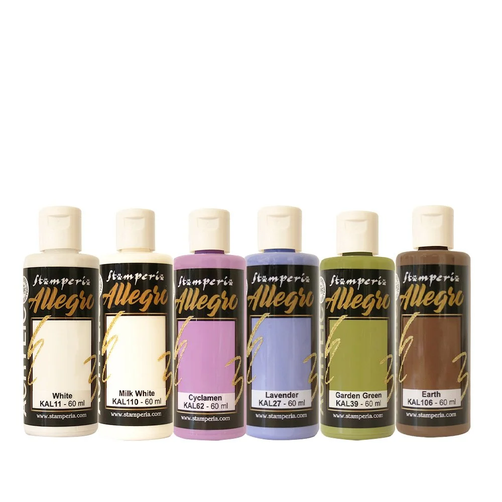 Stamperia - All Around - Allegro Paint Set - 6 Colours - KALKIT73