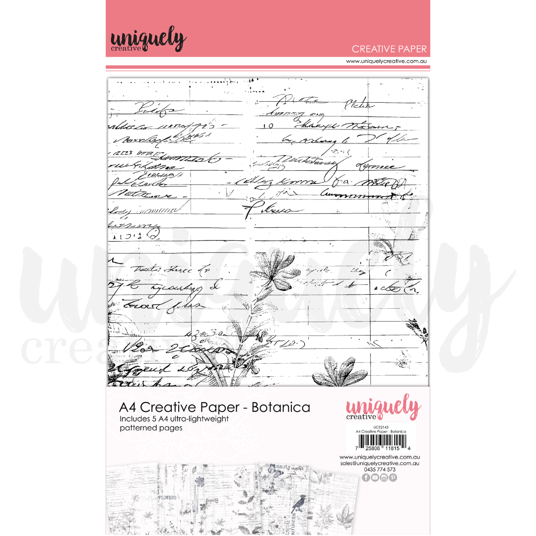 Uniquely Creative - A4 Creative Paper - Botanica - UCE2143