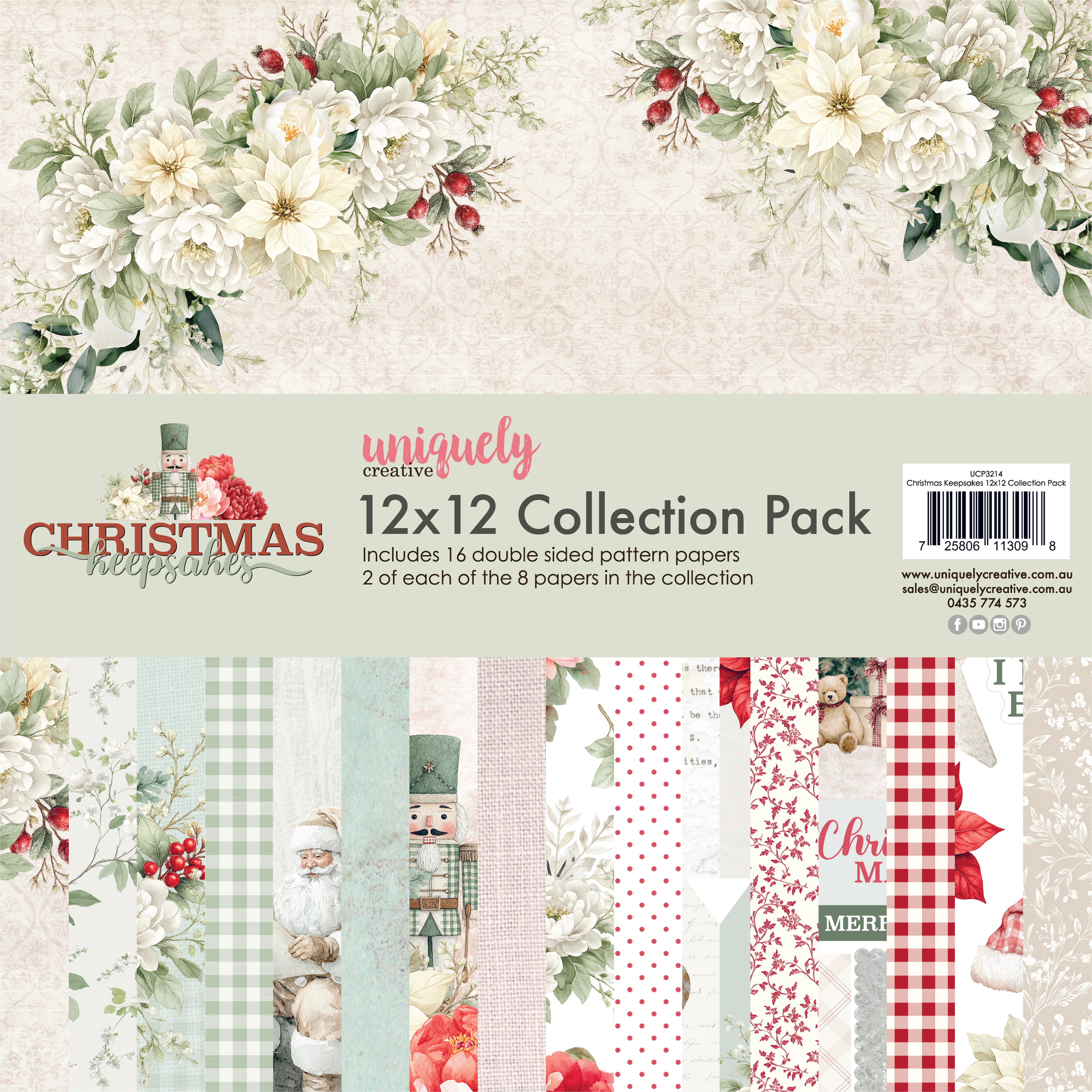 Uniquely Creative - Christmas Keepsakes - 12 x 12 Collection Pack - UCP3214