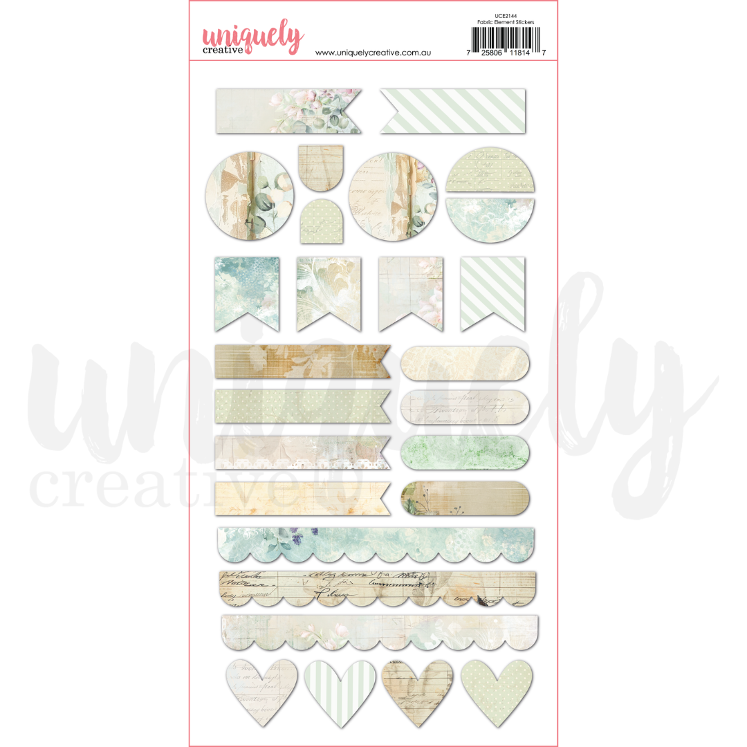 Uniquely Creative - Fabric Element Stickers - UCE2144
