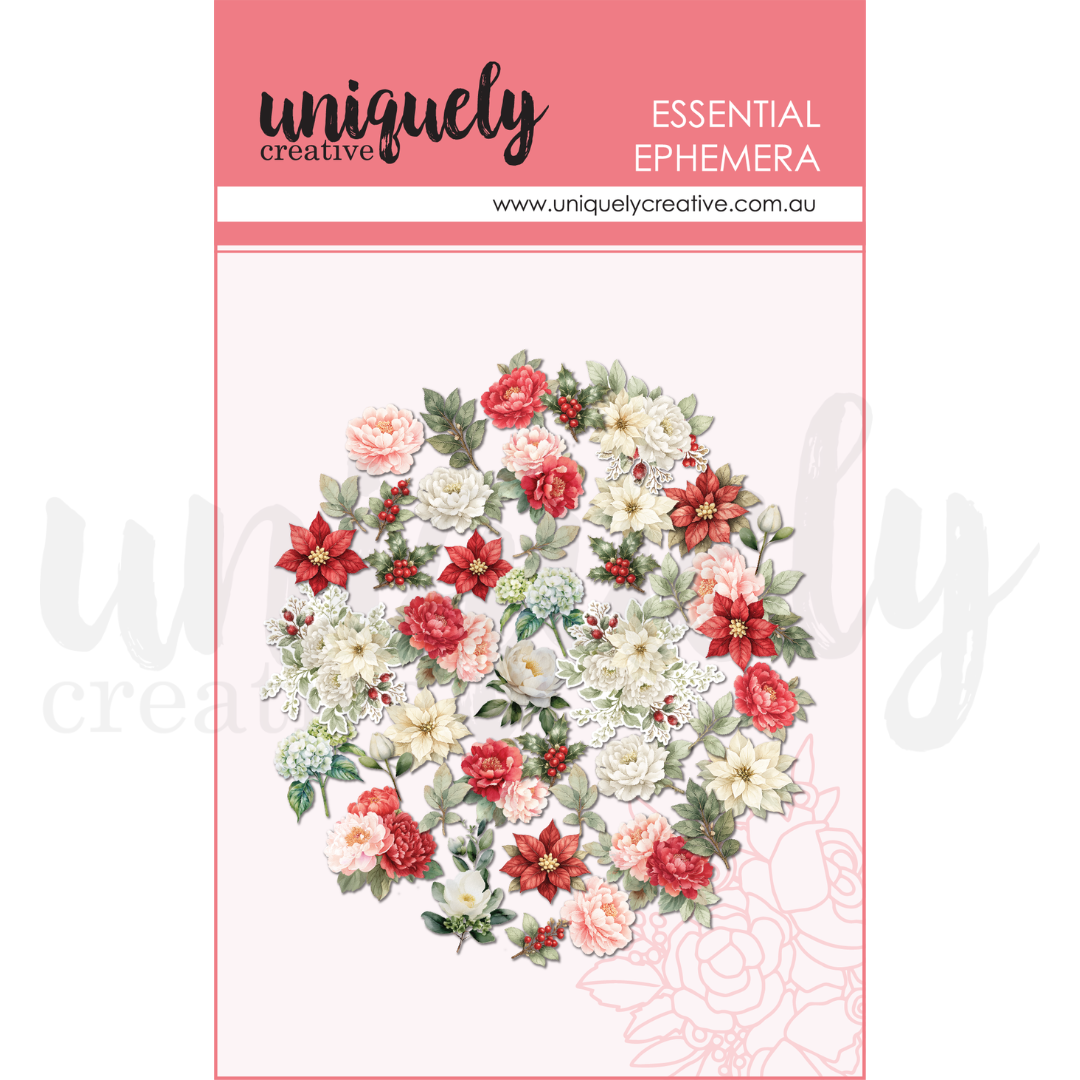 Uniquely Creative - Christmas Keepsakes - Floral Ephemera - UCE2258
