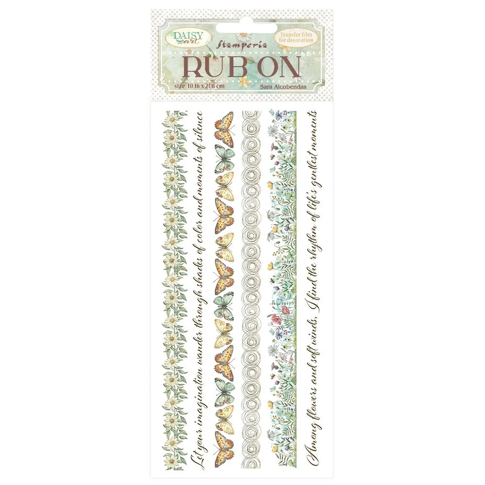 Stamperia - Daisy Art - Rub ons - Stripes - DFLRB225