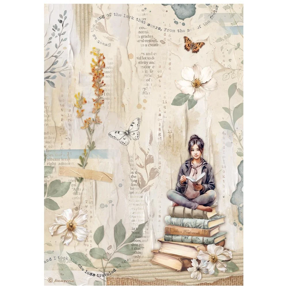 Stamperia - Secret Diary - A4 Rice Paper - Books - DFSA41104