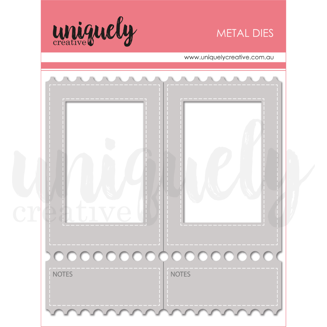 Uniquely Creative - Tea & Tranquility - Folding Ticket Frame Die - UCD2230