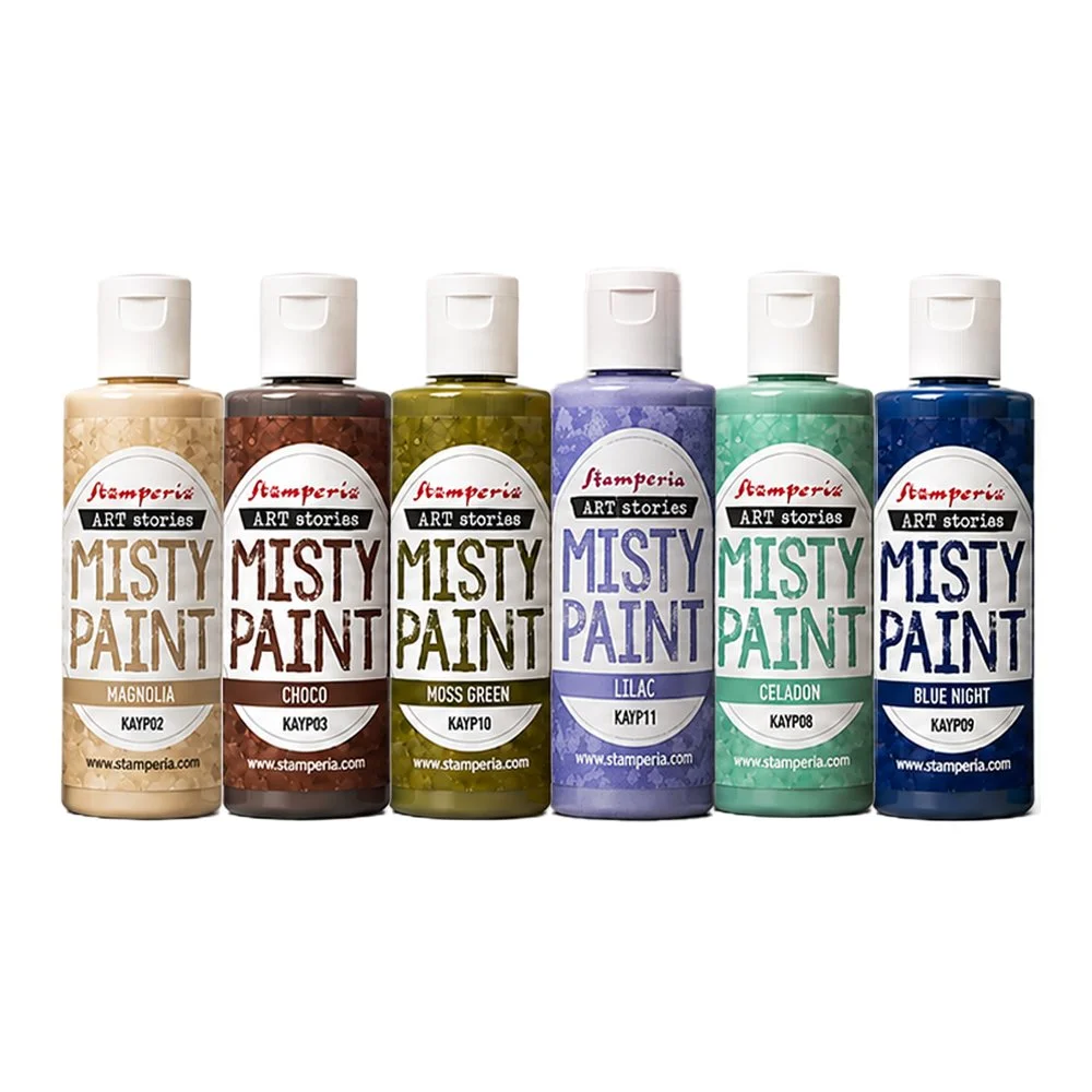 Stamperia - Furry Friends 2 - Set of 6 Misty Colours - Nature Colours - KAYPX02