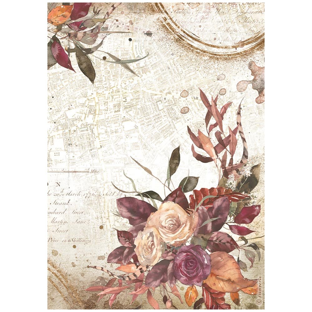 Stamperia - Our Way - A4 Rice Paper - Bouquet - DFSA41157