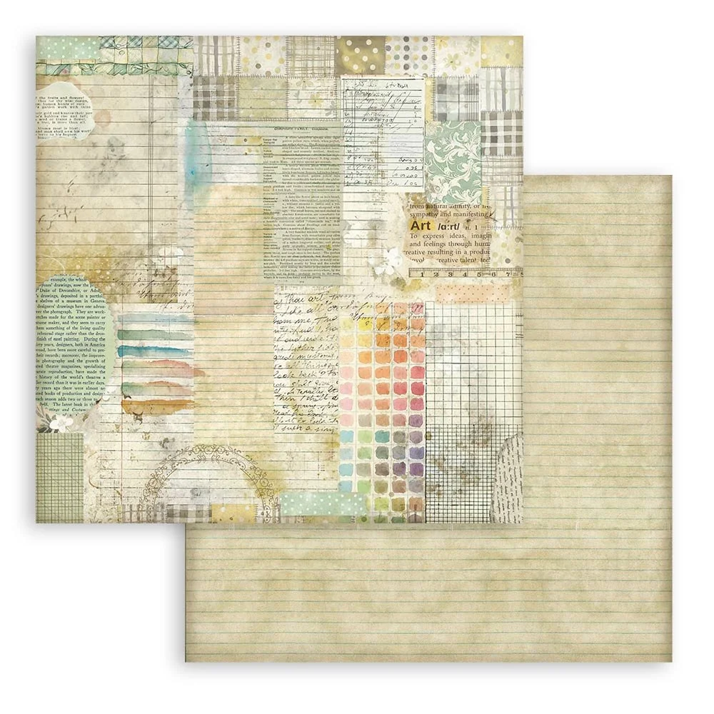 Stamperia - Daisy Art - Scrapbooking Paper - Watercolour Paper - SBB1128