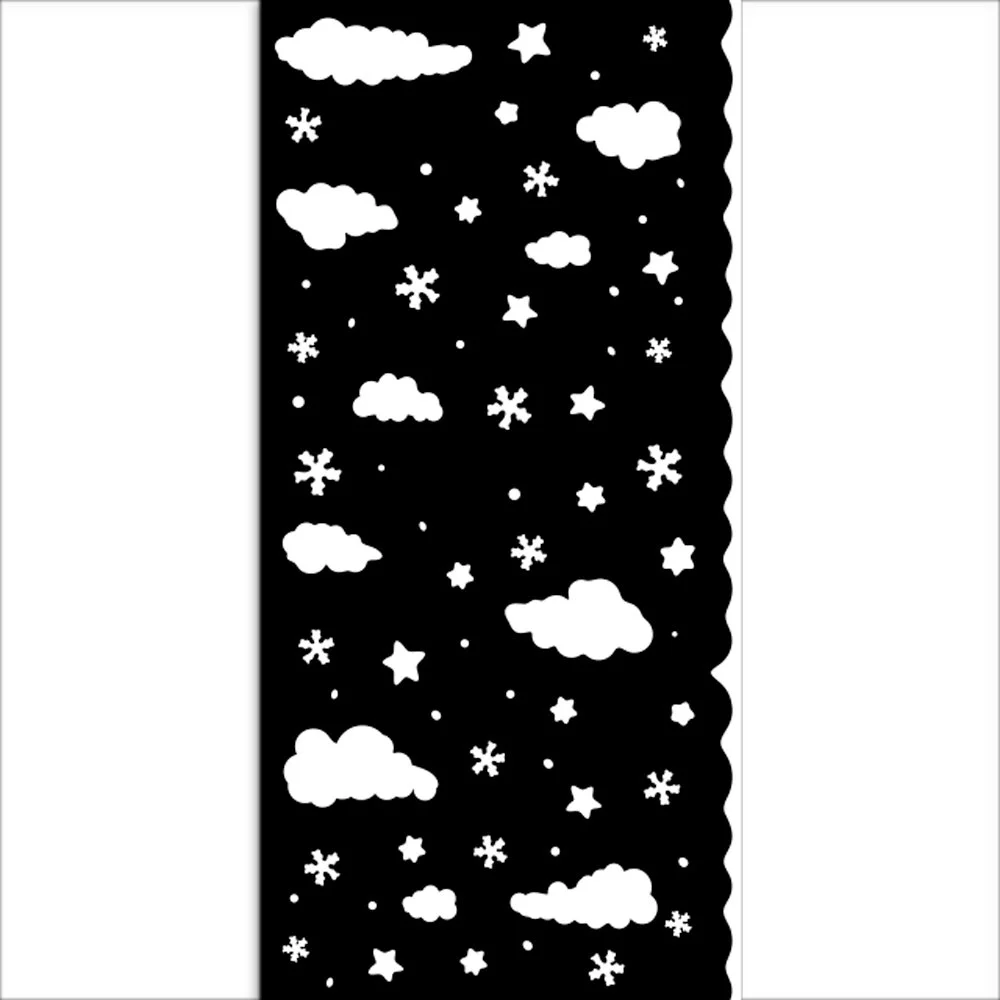Stamperia - Candy Christmas - 12 x 25cm Stencil - Clouds - KSTDL124