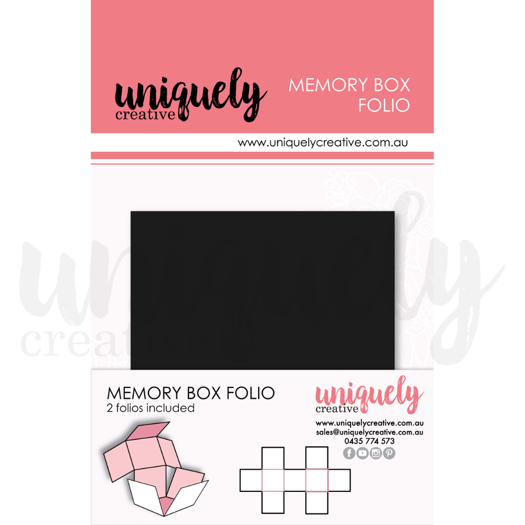 Uniquely Creative - Memory Box Folio - Black - UCE2175