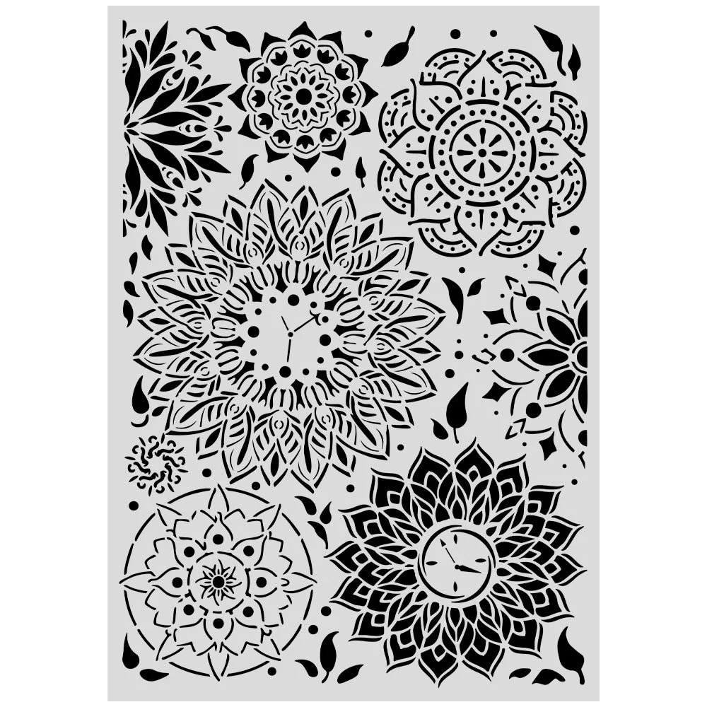 Stamperia - Gardens of Time - A3 Stencil - Mandala Pattern - KSTDA3012