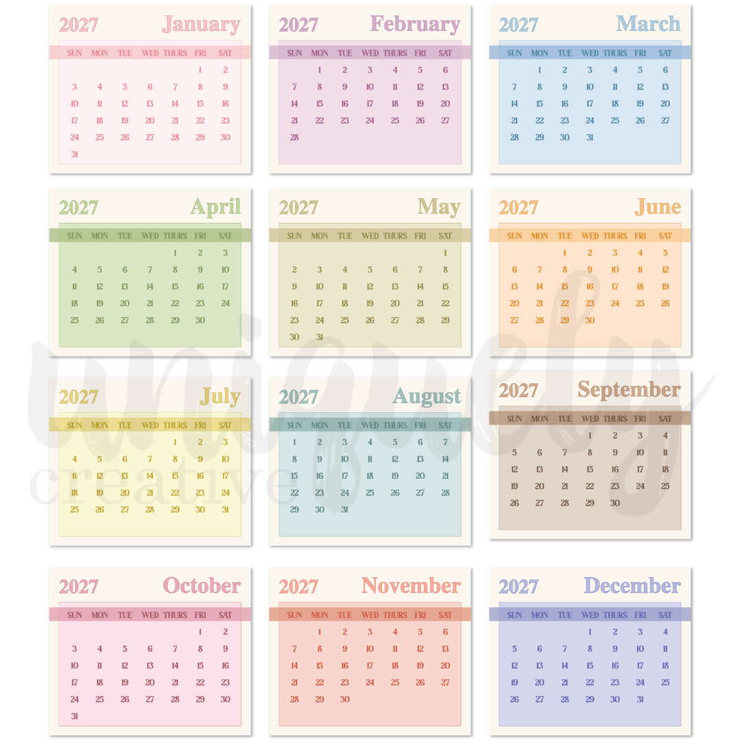 UCE2236 - 2027 Calendar Pads - Image 2.png