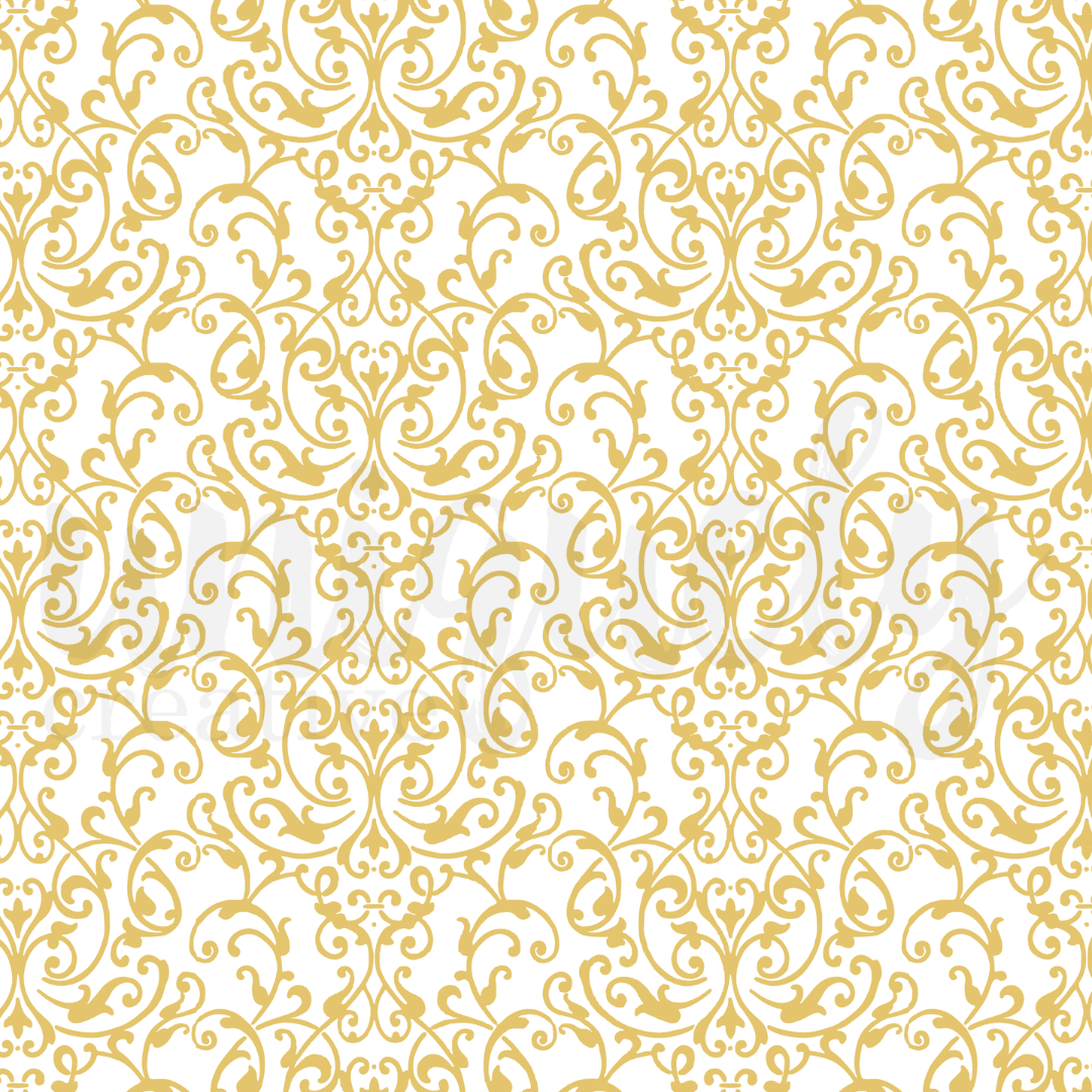 Uniquely Creative - Bohemian Escape - 12 x 12 Damask Foil Acetate - UCE2168