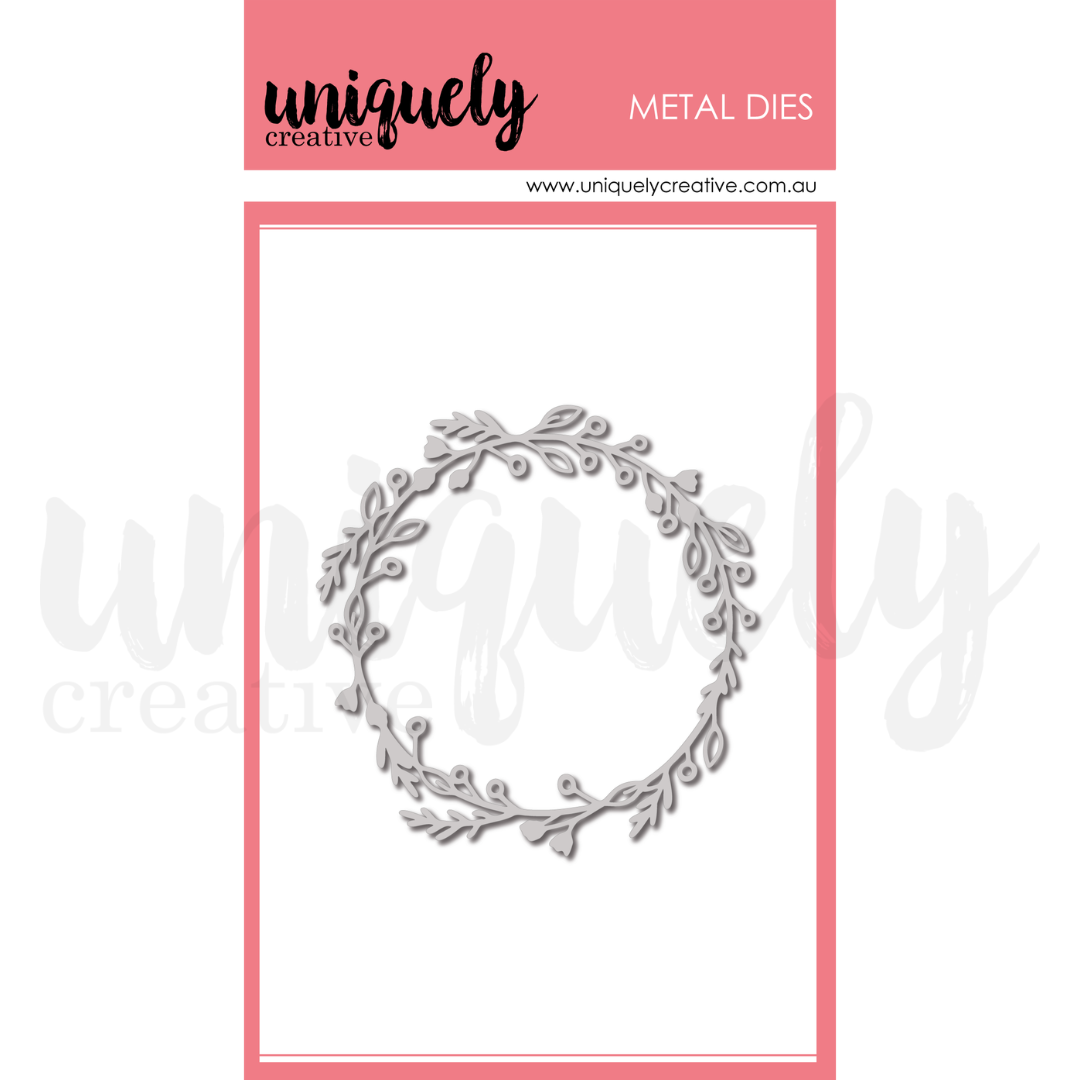 Uniquely Creative - Delighted Curiosities - Leafy Wreath Die - UCD2235