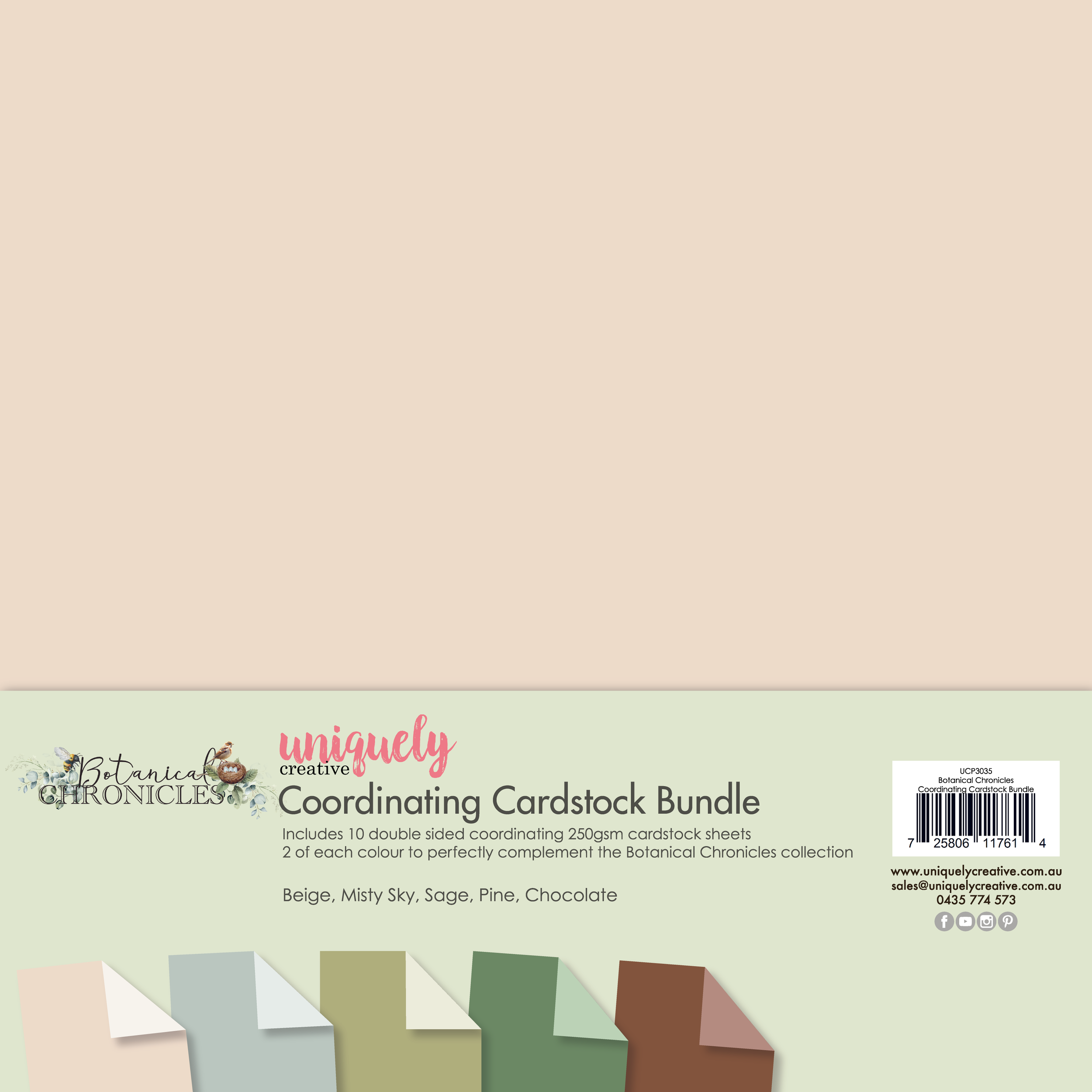 Uniquely Creative - Botanical Chronicles Coordinating Cardstock Bundle - UCP3035