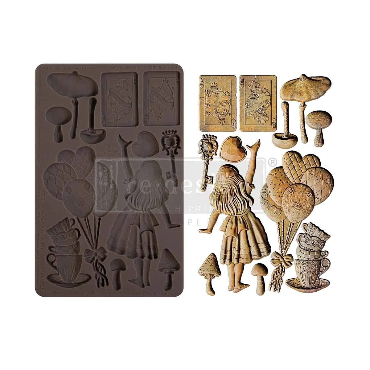 Prima - Decor Moulds - Whimsy Craft Chronicles - 5" x 8" x 8mm