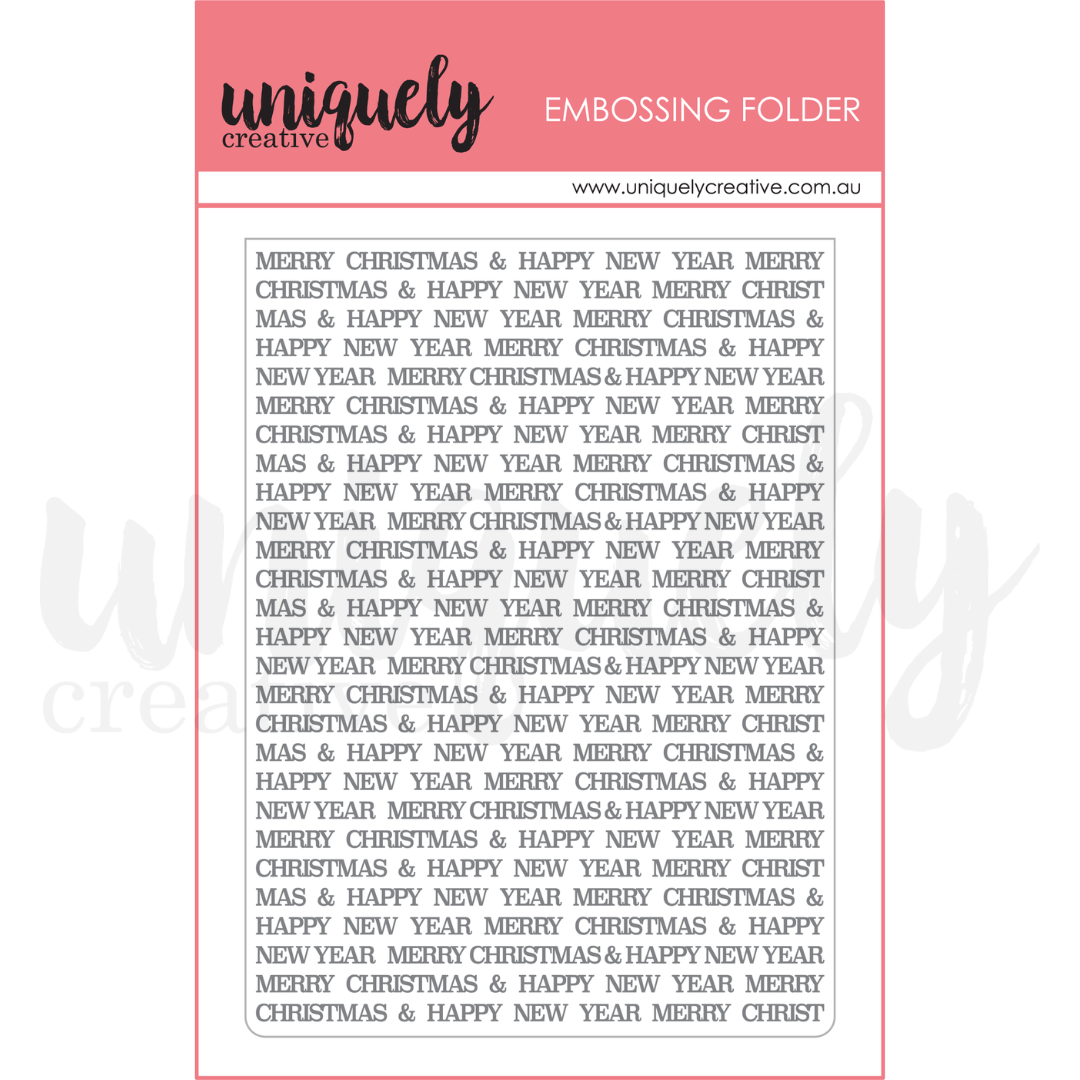 Uniquely Creative - Christmas Keepsakes - Embossing Folder - UCEF2029