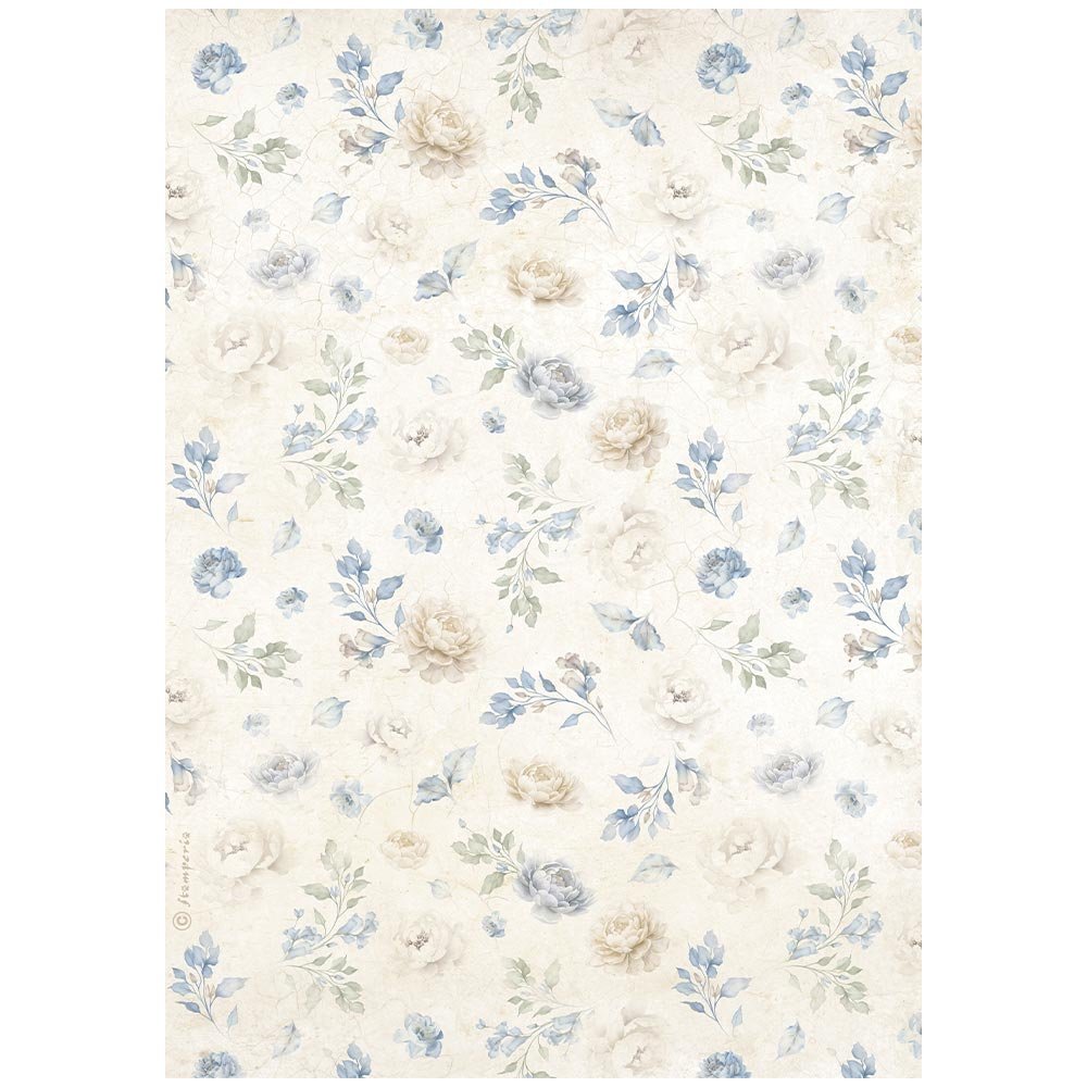 Stamperia - Timeless - A4 Rice Paper - Small Flowers Pattern - DFSA41038