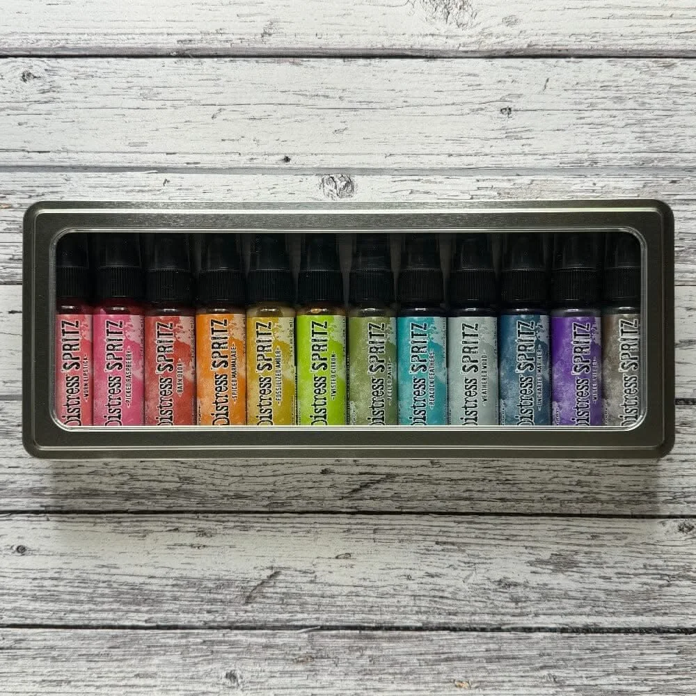 Tim Holtz - Spritz Storage Tin - Holds 12 Bottles - TDA87014