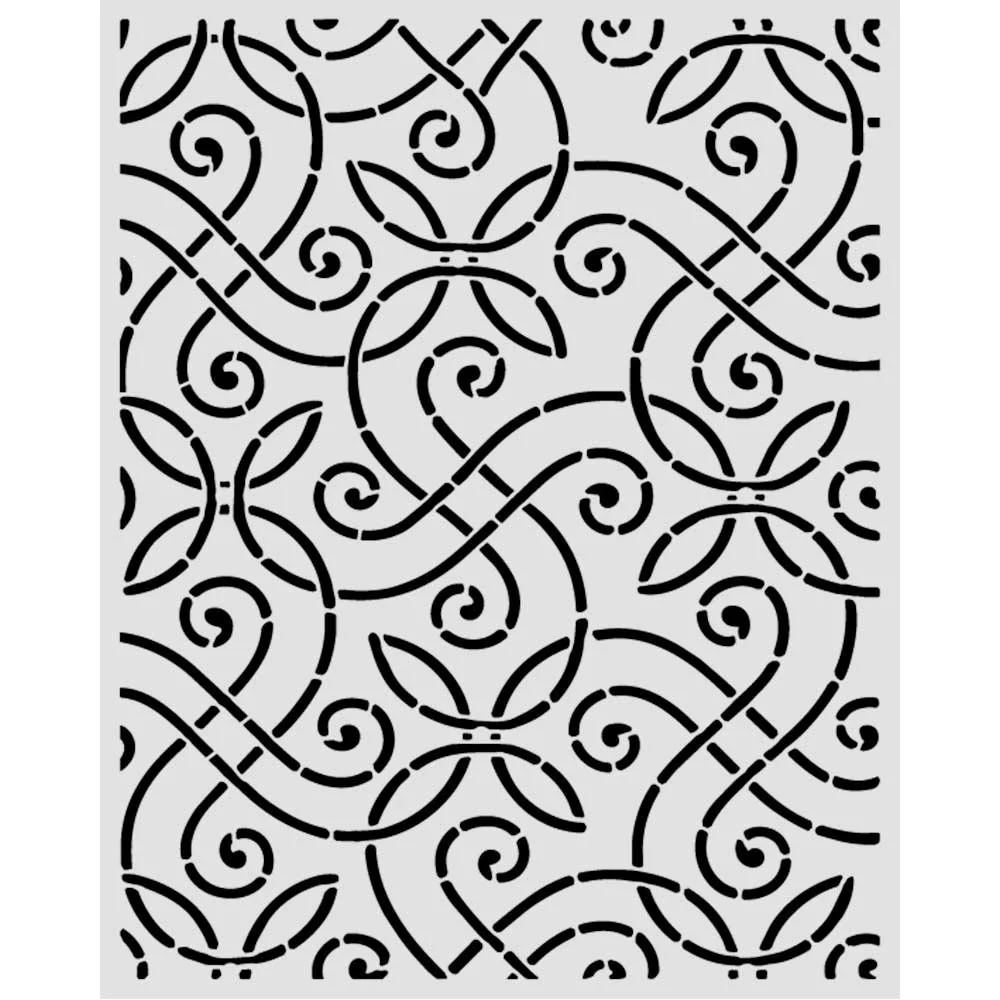 Stamperia - Our Way - 20 x 25cm Stencil - Artistic Pattern - KSTD224