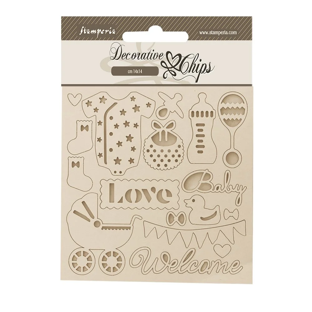 Stamperia - Baby - Decorative Chips - Accessories - SCB282