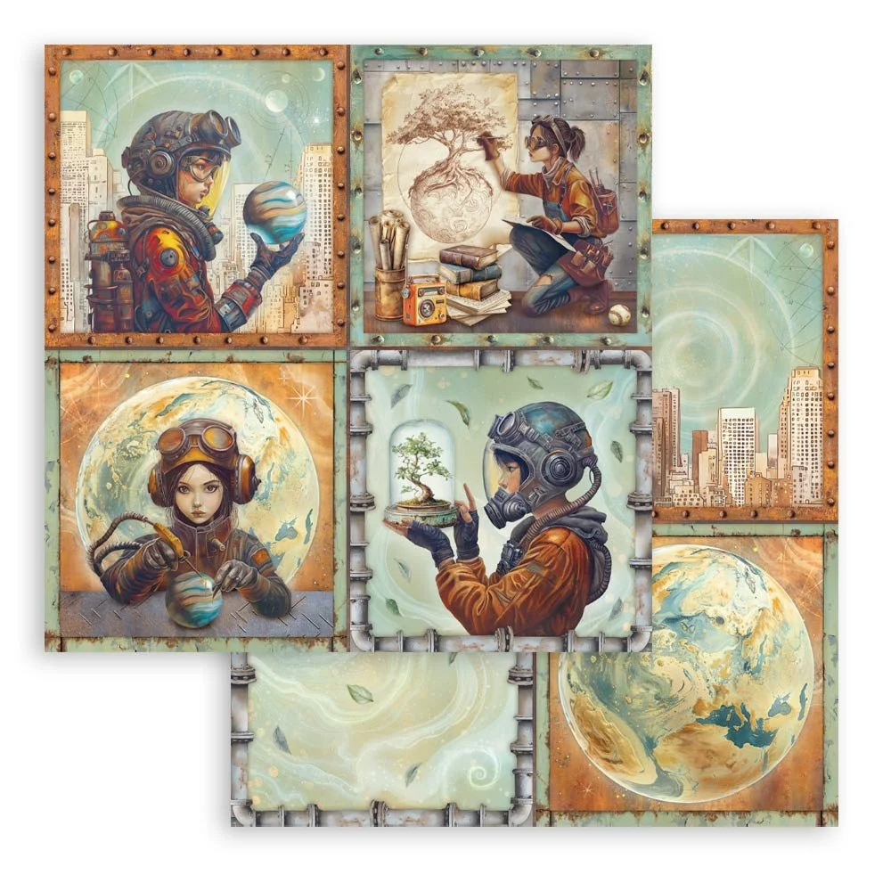 Stamperia - A New Beginning - Scrapbooking Paper - 4 Cards - SBB1136