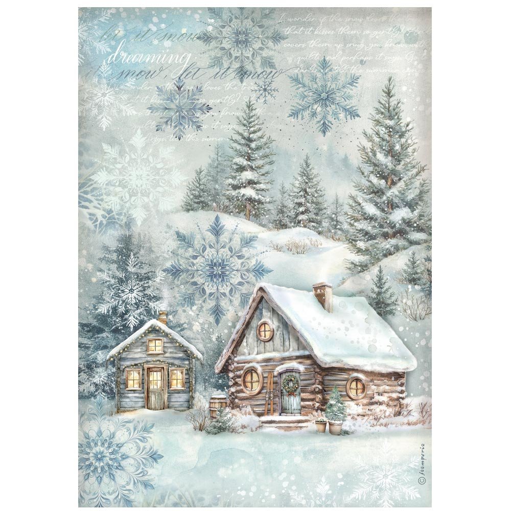 Stamperia - The Owl's House - A4 Rice Paper - Cottage - DFSA41053