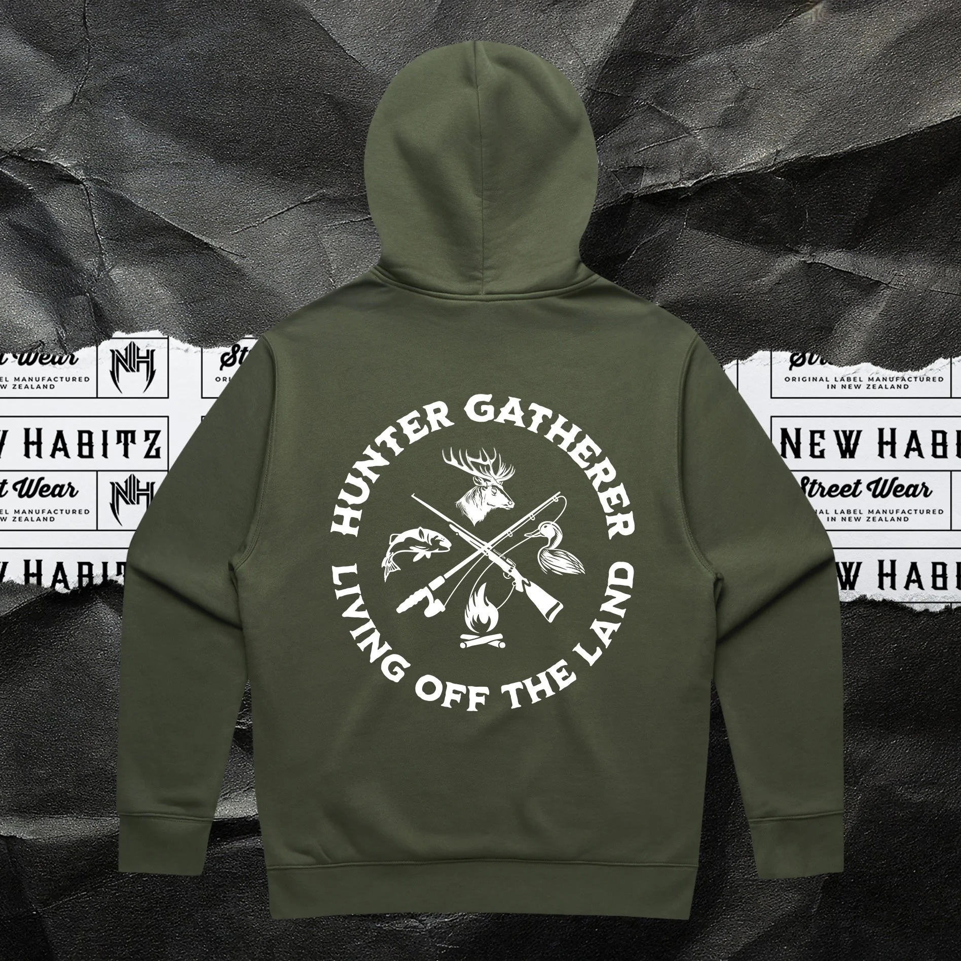 Hunter G Oak Green Hood Back.jpg