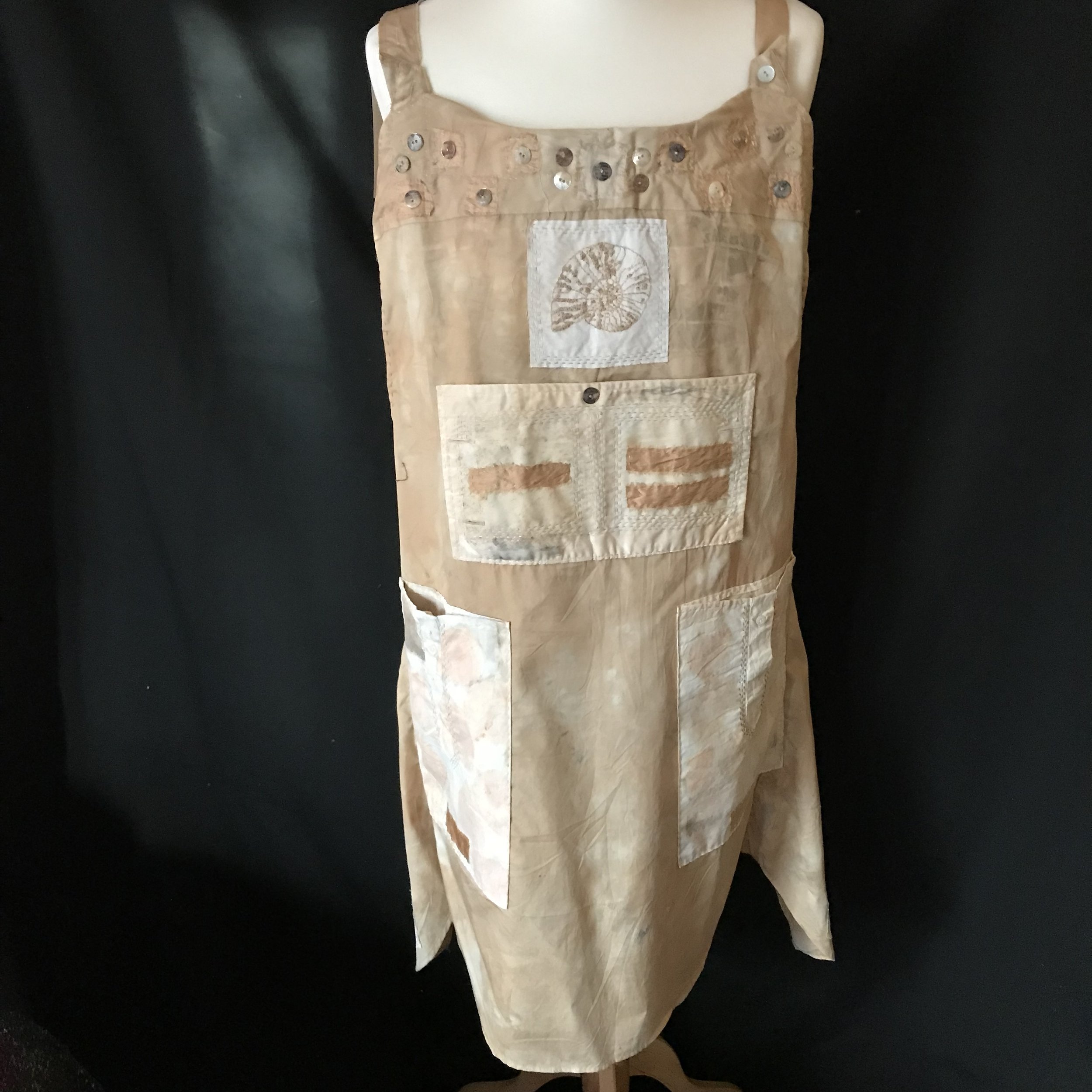Beachcomber's apron - An apron to wear while walking on the beach collecting treasures.