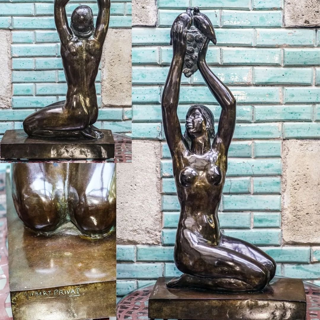 Gilbert PRIVAT &quot;V&eacute;nus aux colombes et aux raisins&quot; , BRONZE ART D&Eacute;CO 1927, fondeur SUSSE

www.lecentrevilleantiquites.com

#antiquites #broncante #lifestyle #bordeaux #bordeauxcity #collection #antic #art #artantiques #deco #a