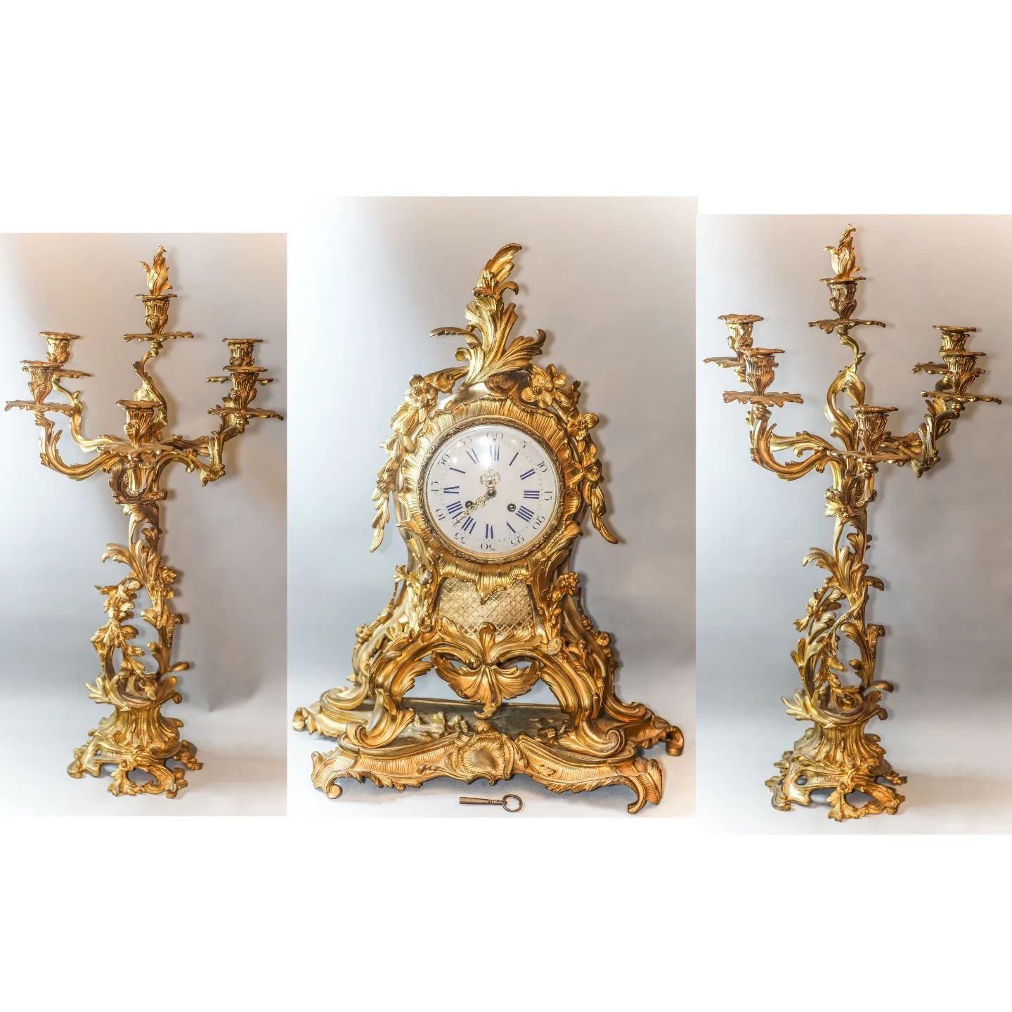 Importante GARNITURE DE CHEMIN&Eacute;E ROCAILLE, BRONZE DOR&Eacute;, XIXe. Mouvement MARTI. Disponible.

#antiquites #broncante #lifestyle #bordeaux #bordeauxmaville #bordeauxcity #collection #antic #art #artantiques #deco #architecture #architected