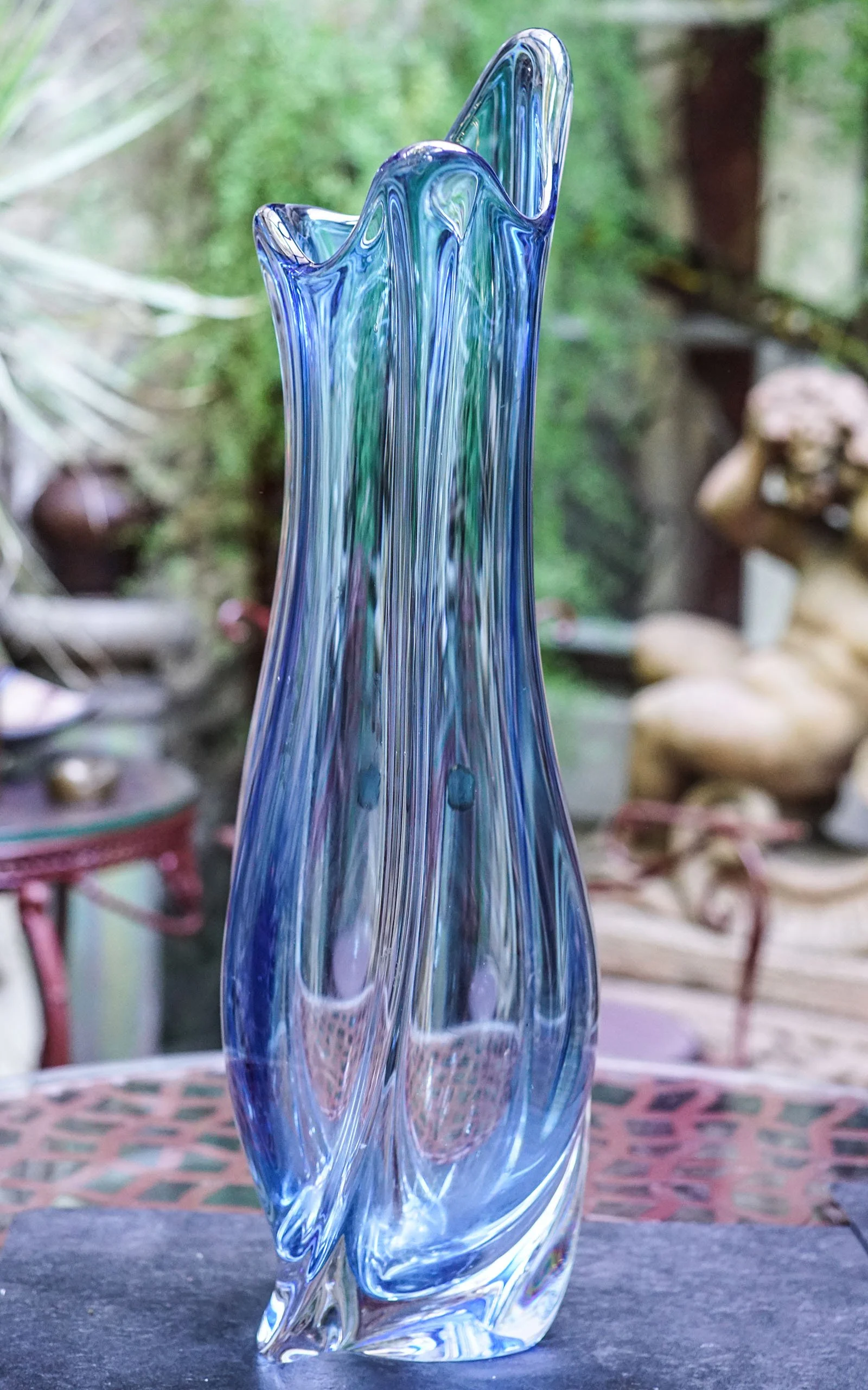 VAL SAINT LAMBERT, Vase cristal massif (4).JPG
