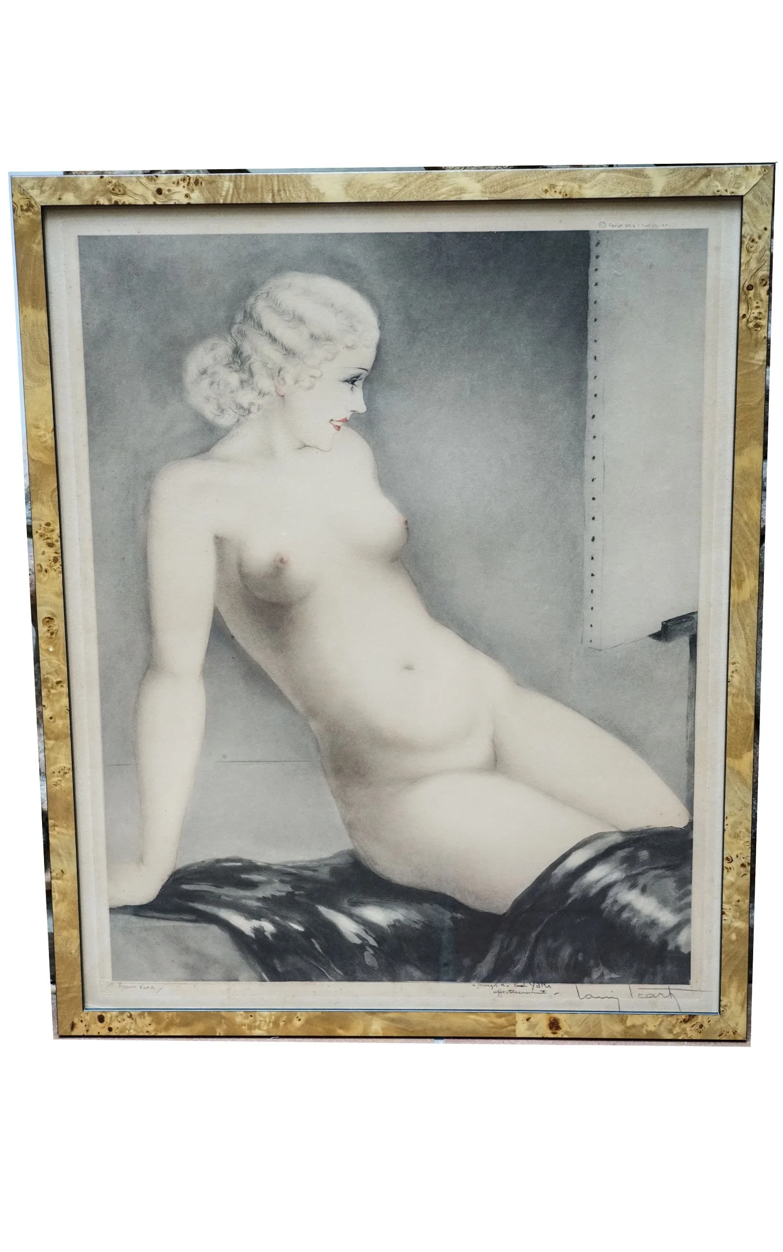 Louis ICART, Le modèle. Épreuve d'artiste (1).JPG