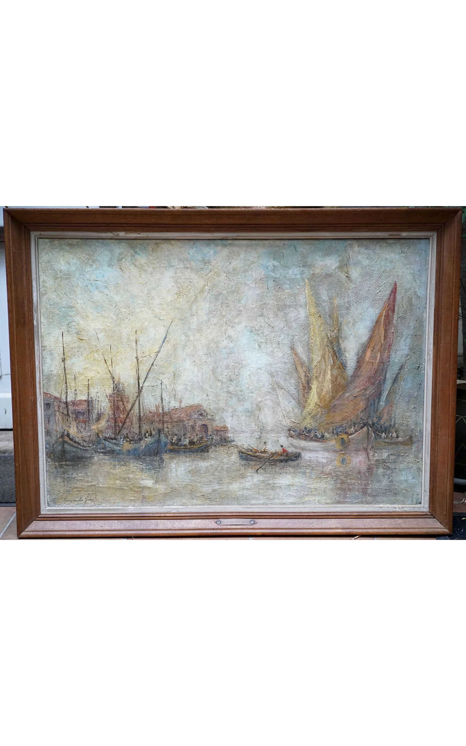 André GUERIN LE GUAY Voiliers à Venise (1).JPG