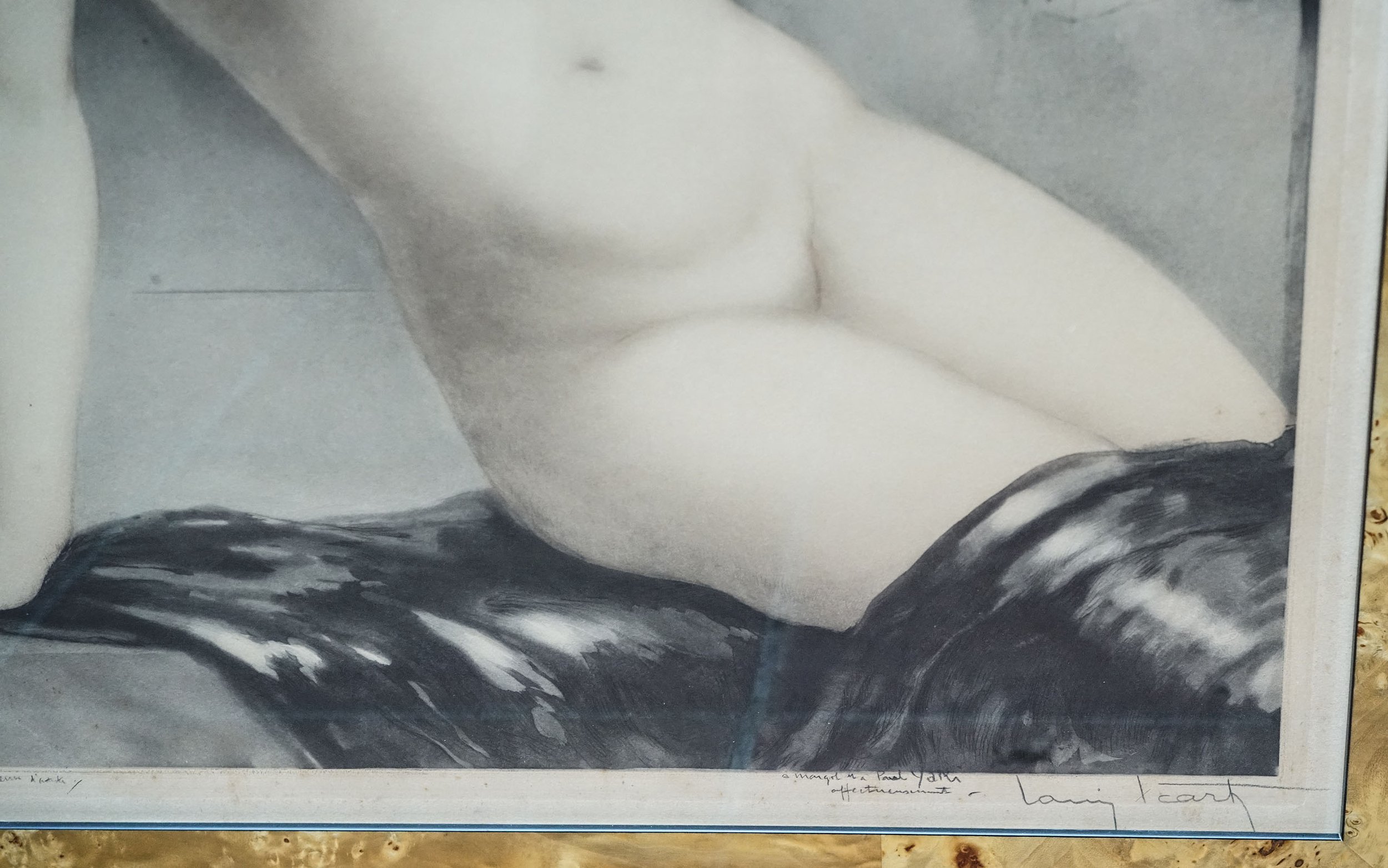 Louis ICART, Le modèle. Épreuve d'artiste (2).JPG