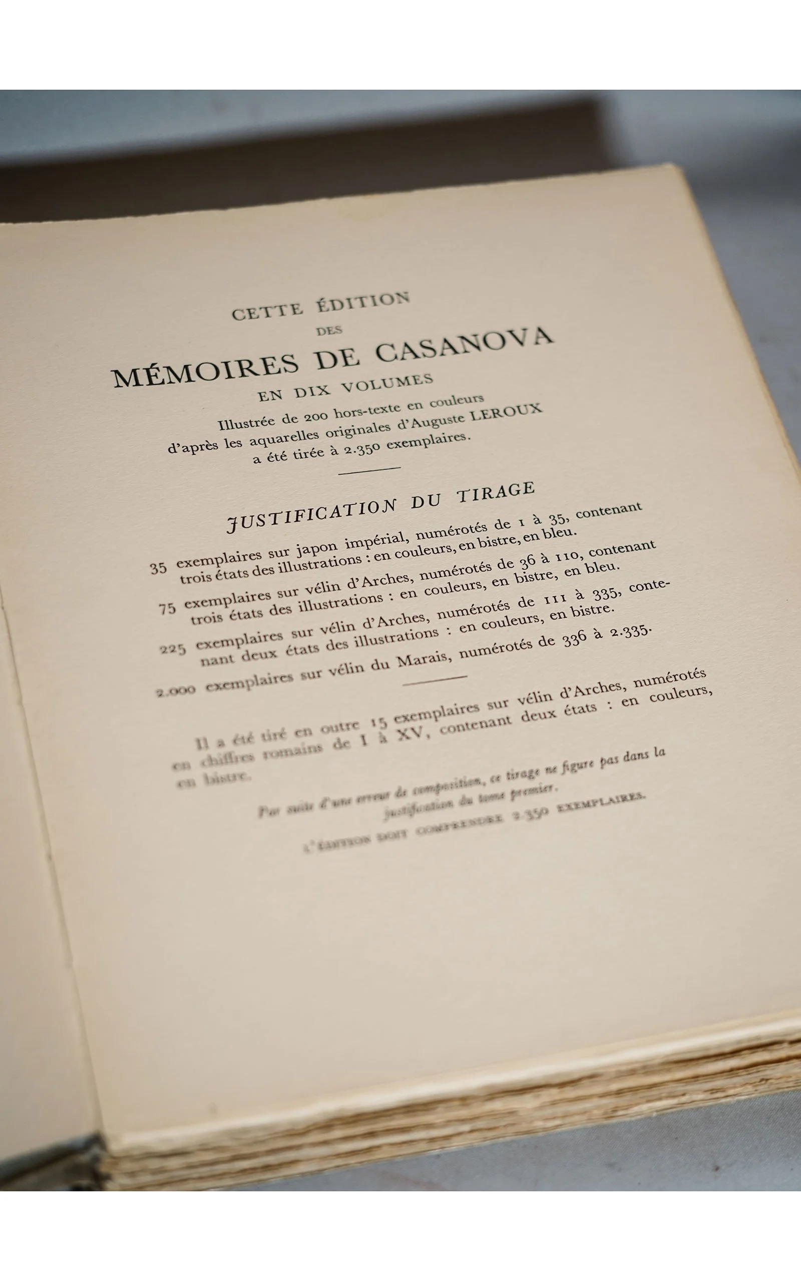 MEMOIRES DE CASANOVA, 10 volumes, complet; illustration Figures d'Auguste LEROUX (5).JPG