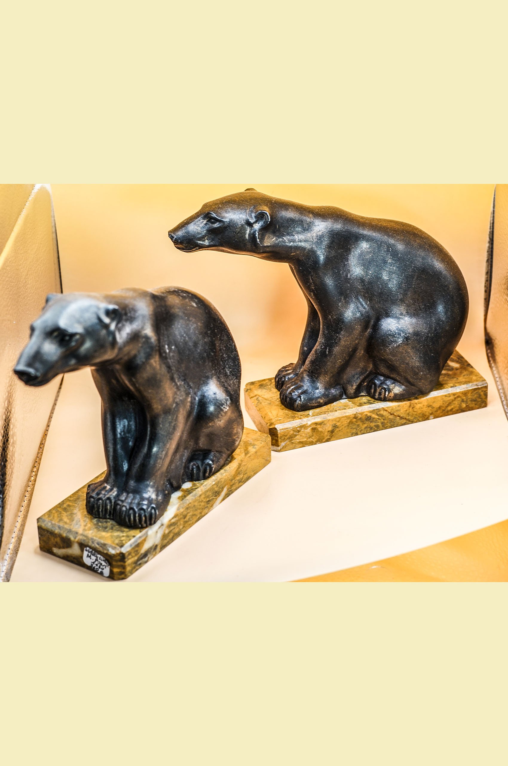 M. FONT,  Serre-livres ours polaires Art Déco (2).JPG