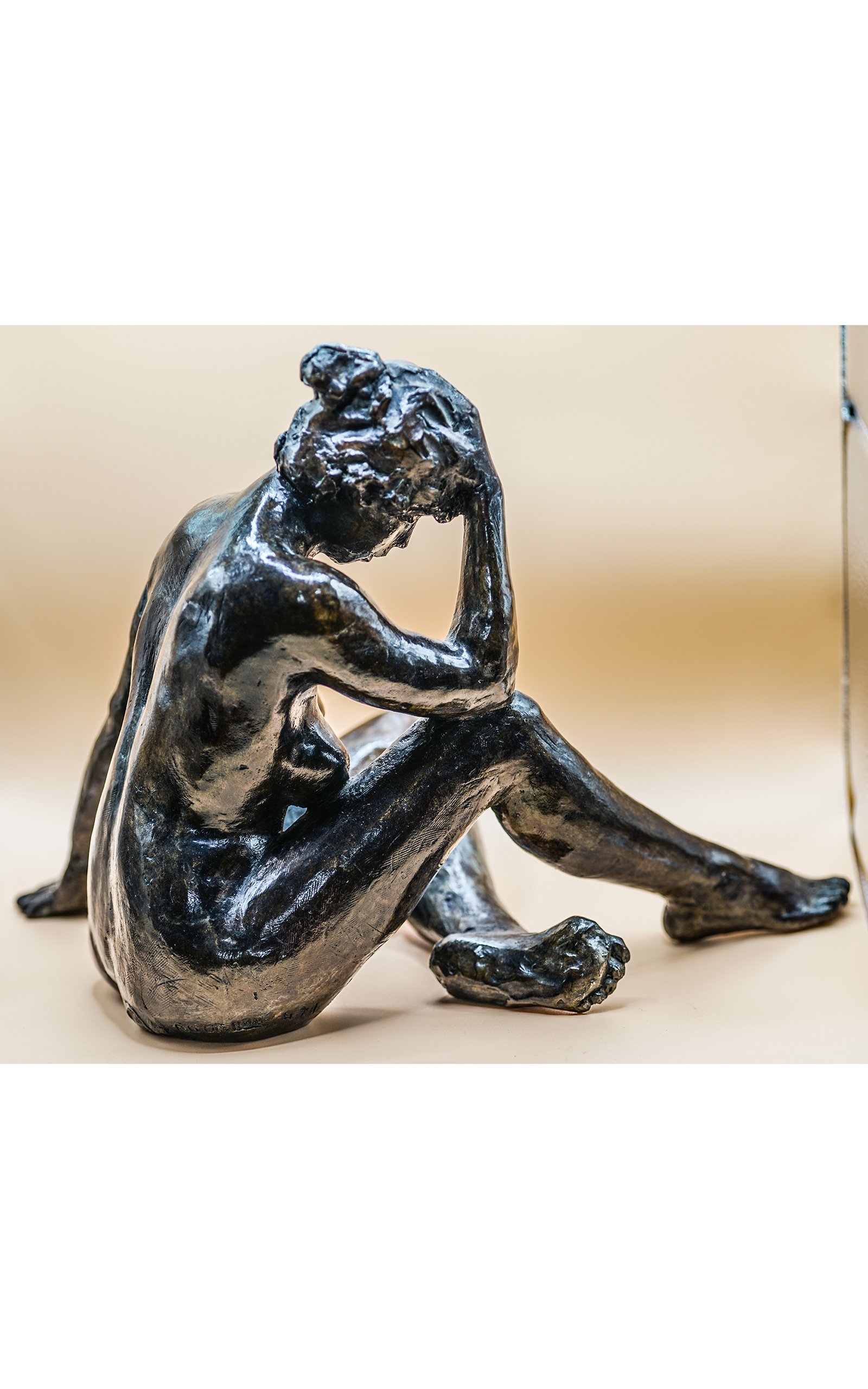 BOURRON Marie-Jo,  Femme nue pensive (5).JPG