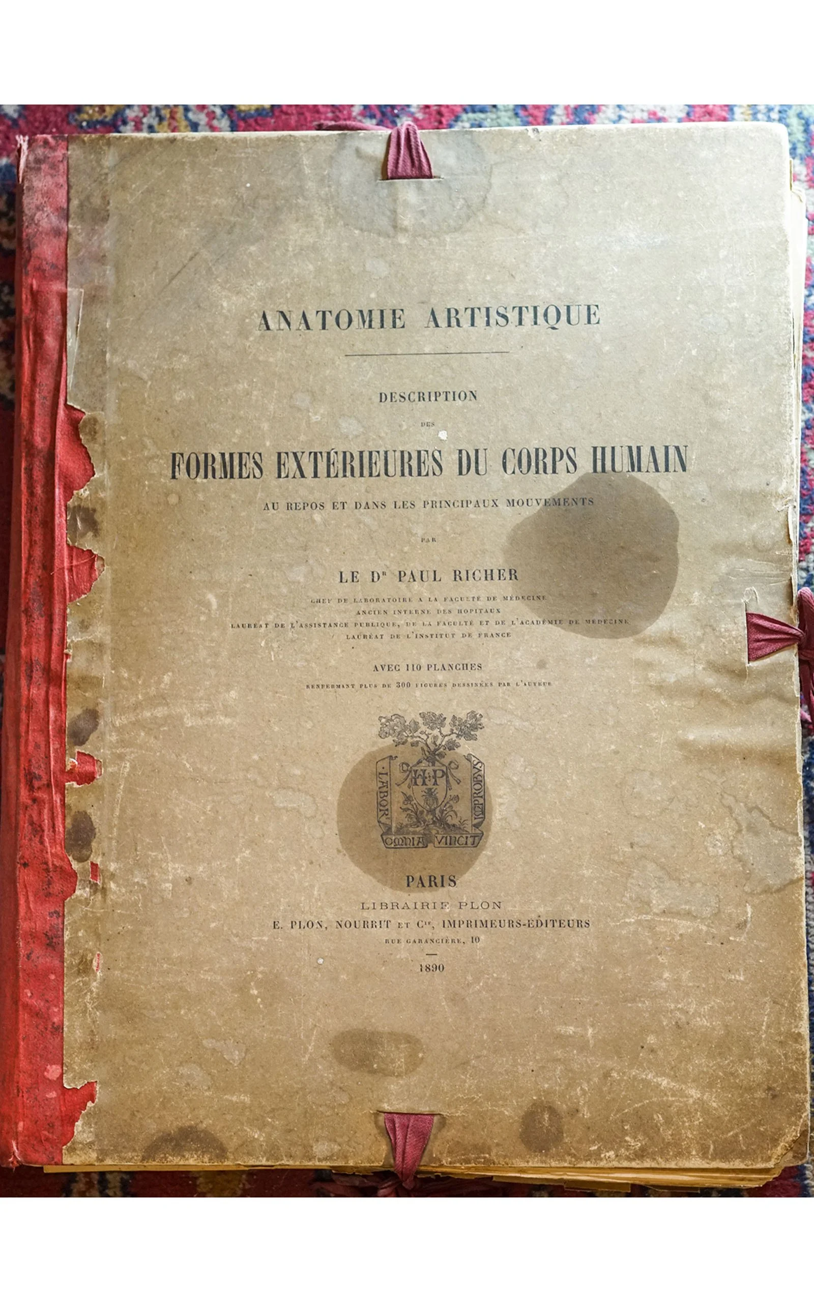 Paul Richer 1890, Anatomie artistique, Description des formes extérieures du corps humain