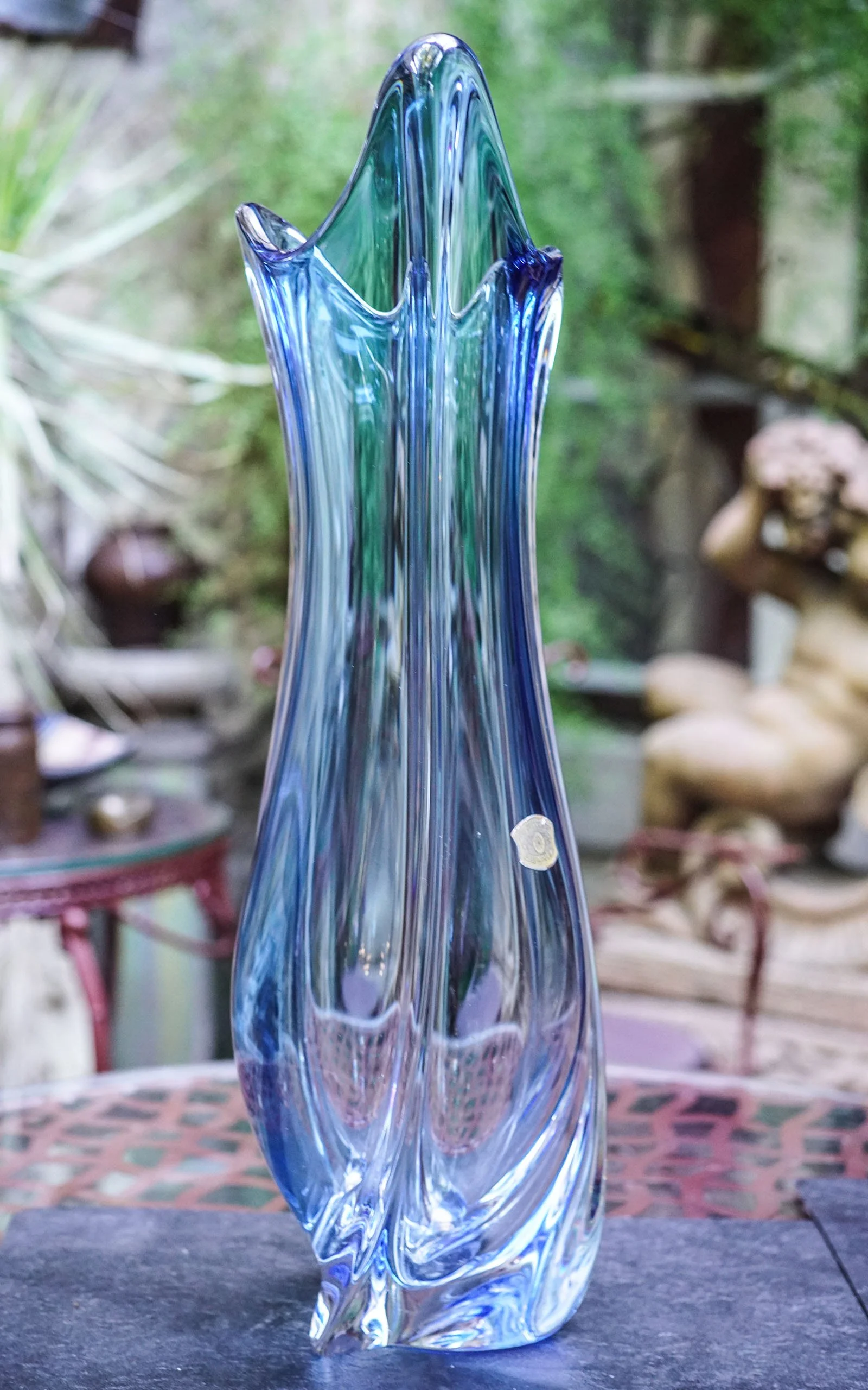 VAL SAINT LAMBERT, Vase cristal massif (5).JPG