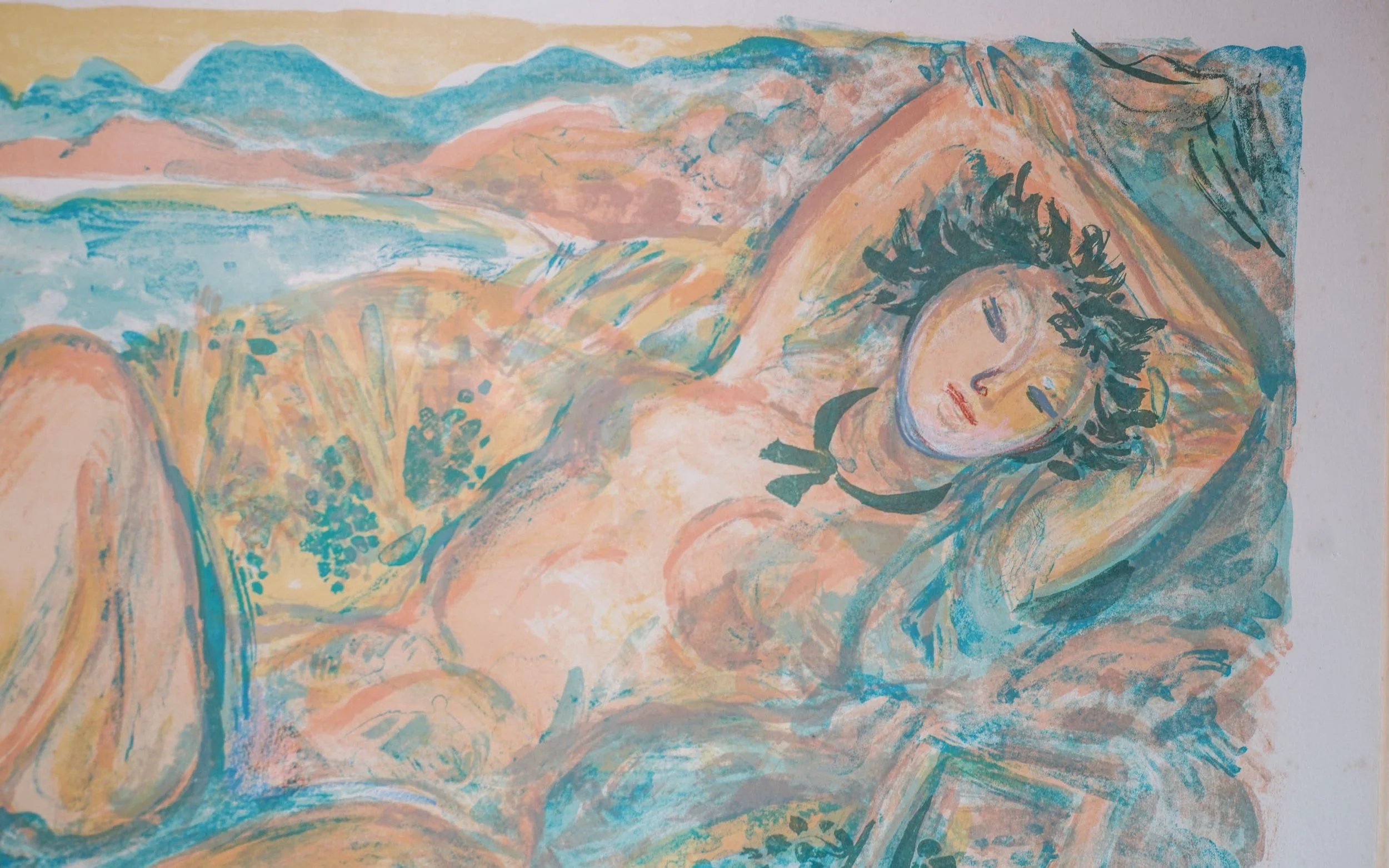 André LANSON,  Nu allongé, lithographie, 325 Nice 1960 (3).JPG